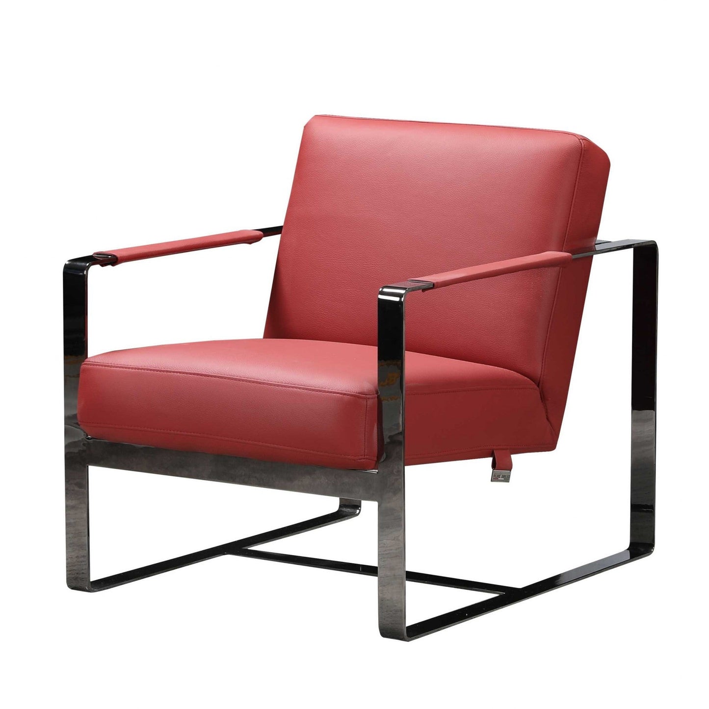 36" White And Black Fabric Arm Chair