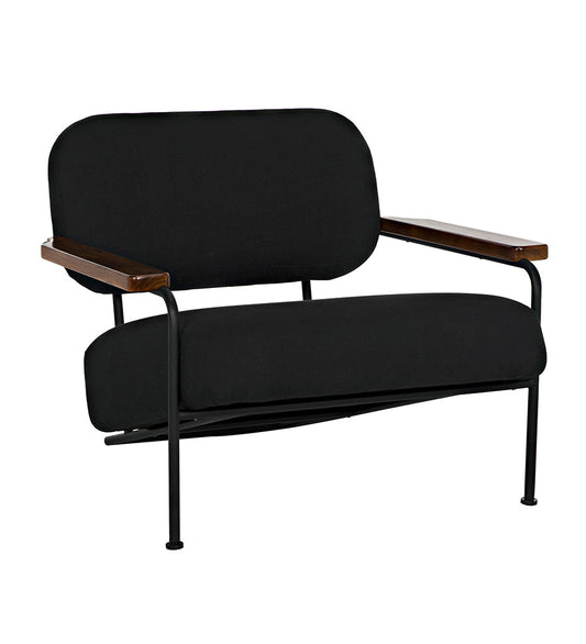 Zeus Chair with Black Cotton Fabric