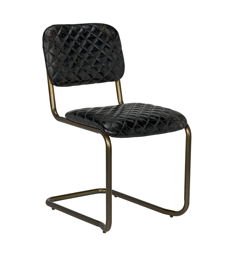 0037 Dining Chairs - Steel and Leather