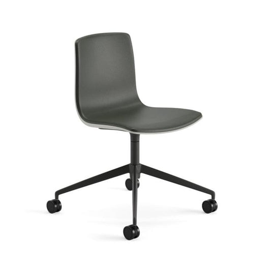 Aava 02 Fixed Trestle Base Polypropylene Chair With Front Upholstery