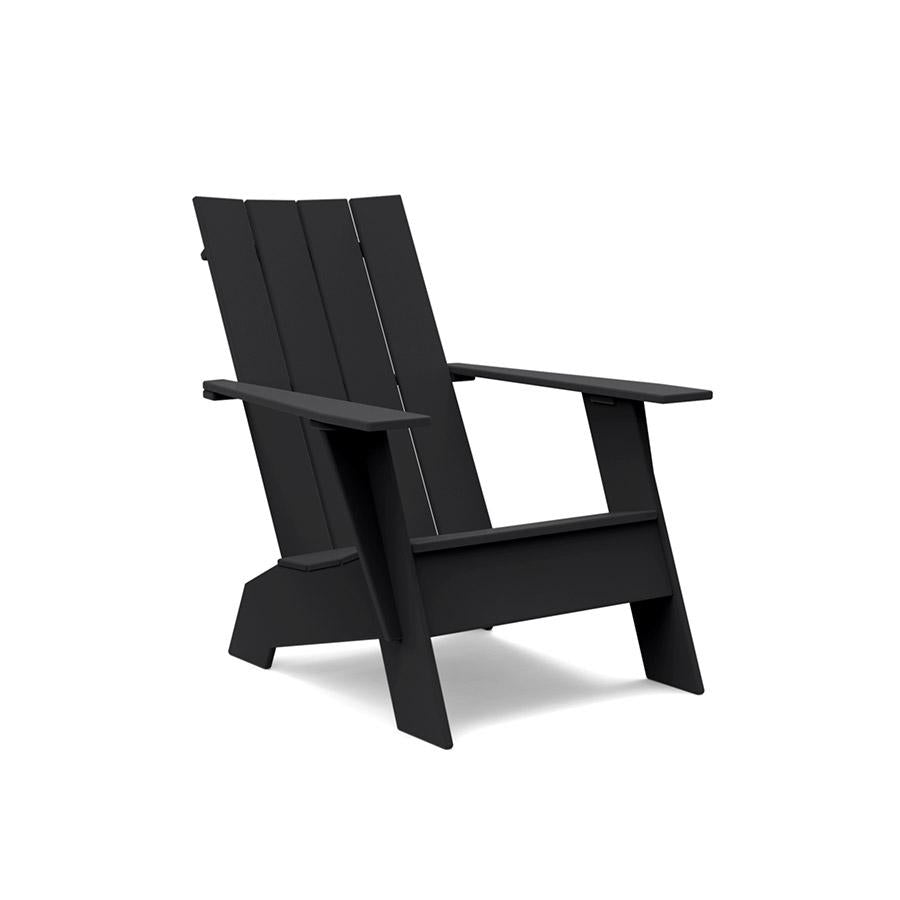 Adirondack Flat Chair lounge chairs Loll Designs Black