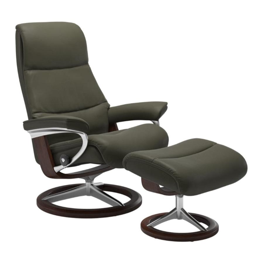 View Chair and Ottoman With Signature Base