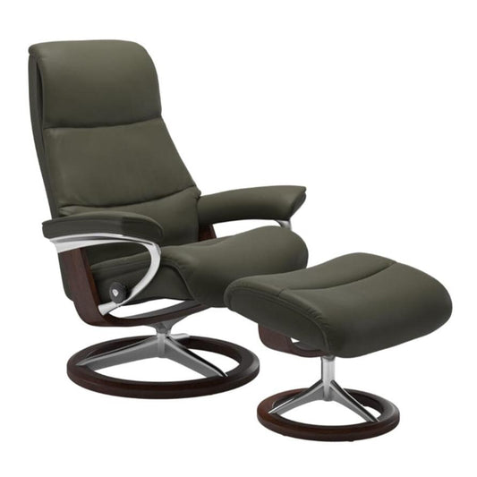 View Chair and Ottoman With Signature Base