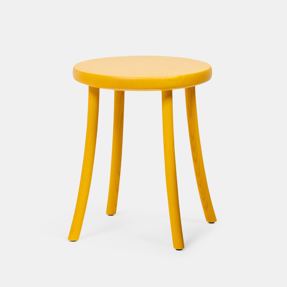 Zampa Stool Chairs Mattiazzi Low stool Yellow Ash