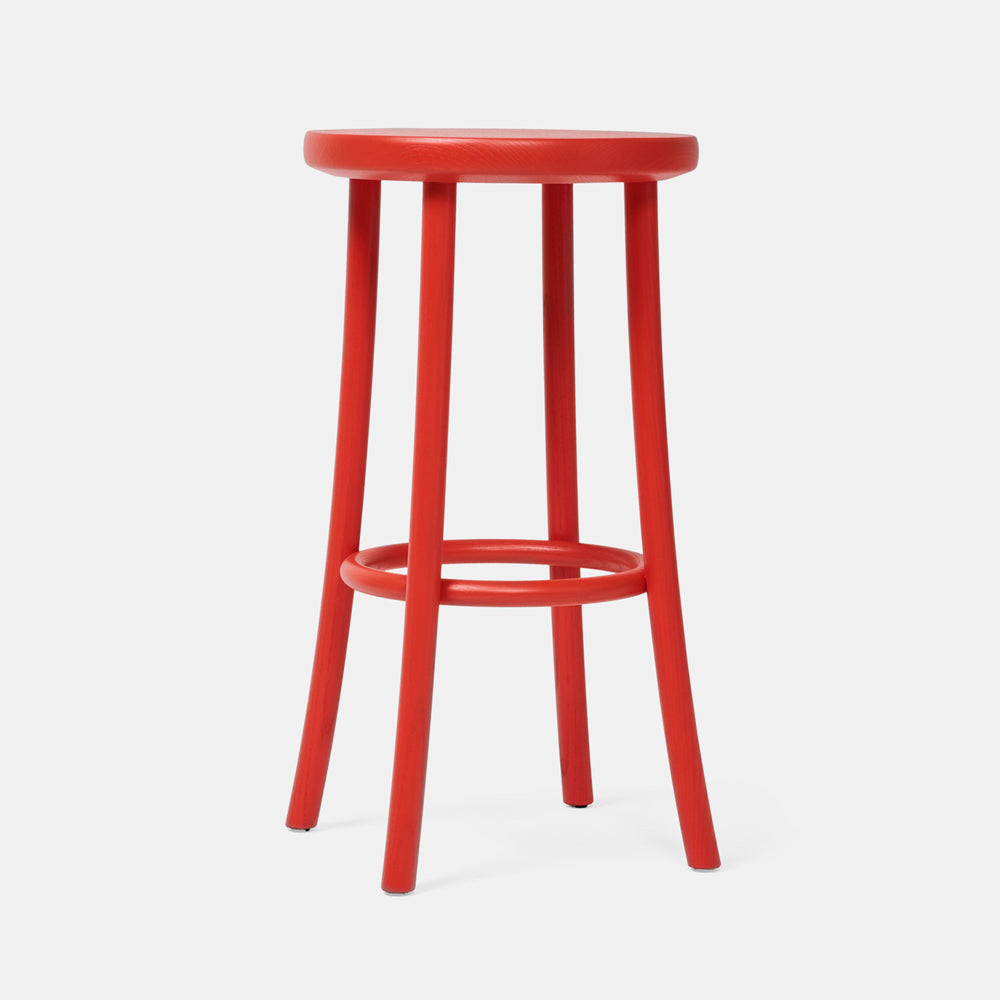 Zampa Stool Chairs Mattiazzi Bar stool Red Ash