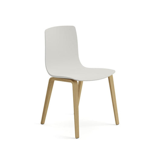 Aava 02-4 Wood Legs Polypropylene Chair