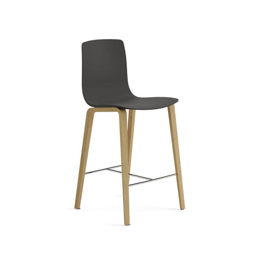 Aava 02-4 Wood Legs Polypropylene Counter & Bar Stool
